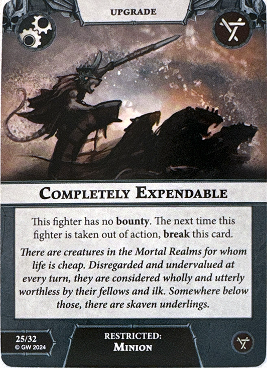 Completely Expendable